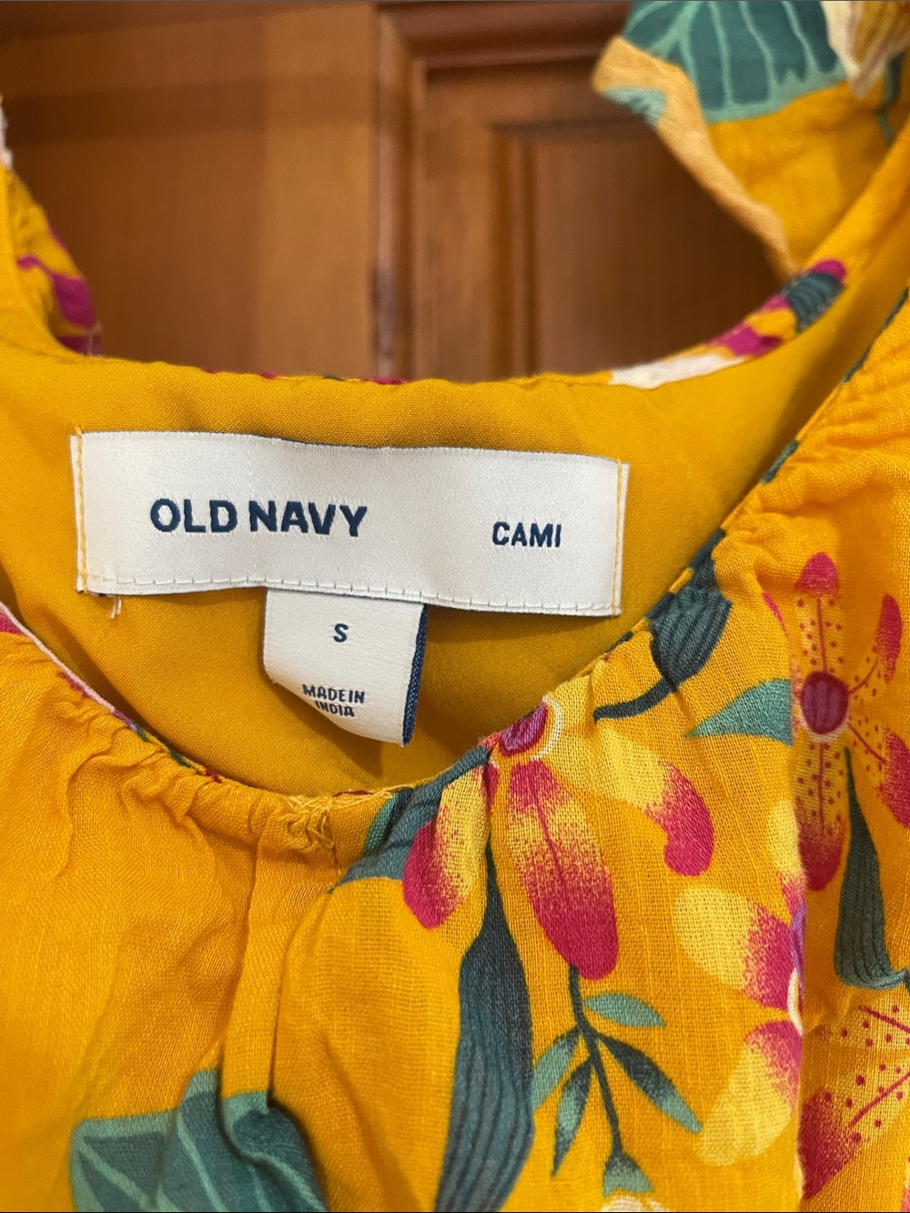 Yellow Floral Ruffle Dress - Picture 2 of 3